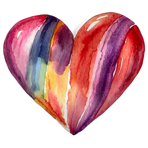 Watercolor Heart Clipart PNG Xku30