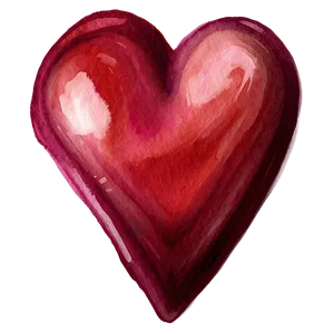 Watercolor Heart Emoji PNG Image 20 PNG
