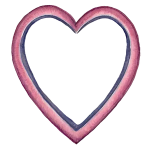 Watercolor Heart Frame PNG 05252024 PNG