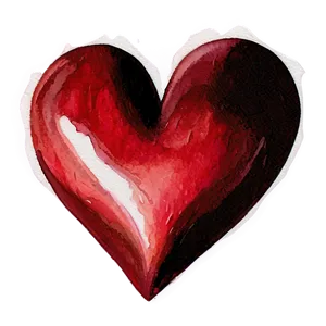 Watercolor Heart Painting Png 27 PNG image