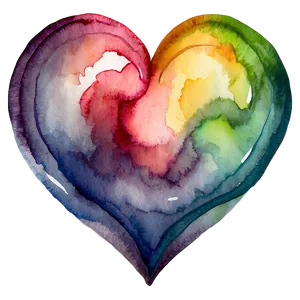 Watercolor Heart Painting Png Bpb PNG image