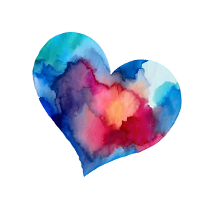 Watercolor Heart Transparent Png 42 PNG image