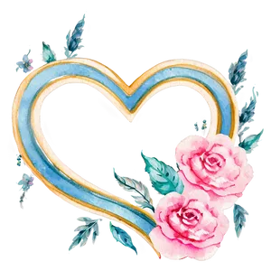 Watercolor Heart Vector PNG Jyn74 PNG
