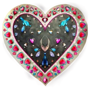Watercolor Hearts Png 2 PNG image