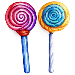 Watercolor Lollipop PNG 05252024 PNG