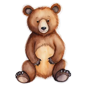 Watercolor Mama Bear Image Png 92 PNG image