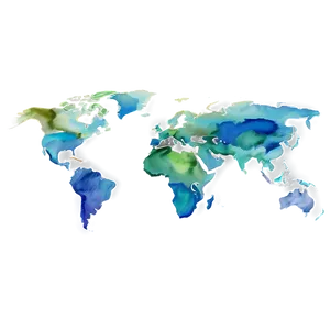 Watercolor Map Elements PNG Vhu