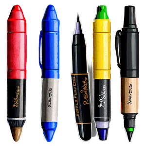 Watercolor Markers Collection Png 06132024 PNG image