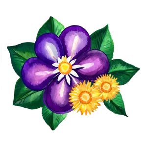 Watercolor Mexican Flowers PNG Qgc16 PNG