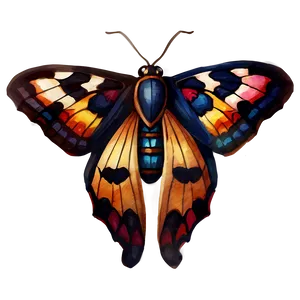Watercolor Moth PNG 70
