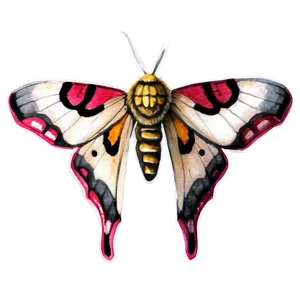 Watercolor Moth PNG 95