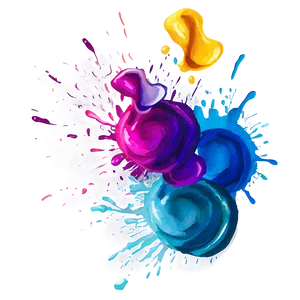 Watercolor Paint Splash PNG 13