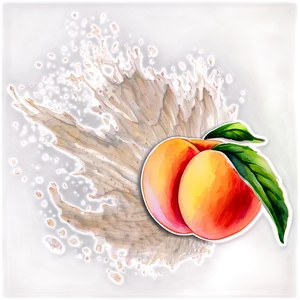 Watercolor Peach Splash Png Sdk PNG image