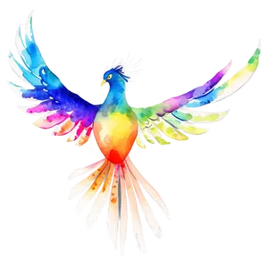 Watercolor Phoenix Art PNG 05062024 PNG