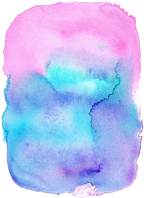 Watercolor Pink Blue Gradient Sticker PNG image