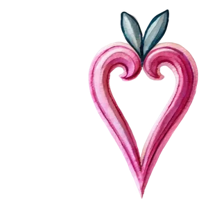Watercolor Pink Heart Png Ipa87 PNG image