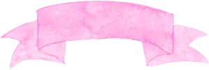 Watercolor Pink Ribbon Banner PNG, Transparent PNG PNG