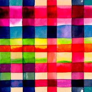 Watercolor Plaid Art PNG 73