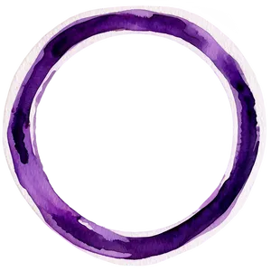 Watercolor Purple Circle PNG 06202024