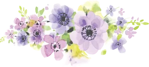 Watercolor_ Purple_ Flowers_ Artwork