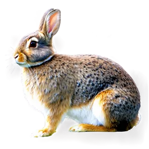 Watercolor Rabbit PNG 05062024