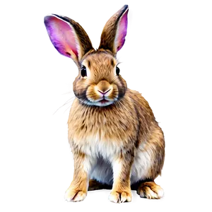 Watercolor Rabbit PNG 86