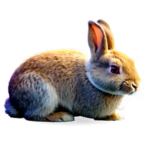 Watercolor Rabbit PNG Ptx1