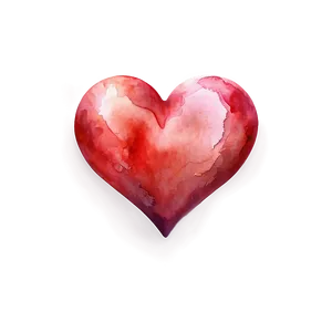 Watercolor Red Heart Emoji PNG Mhp3 PNG