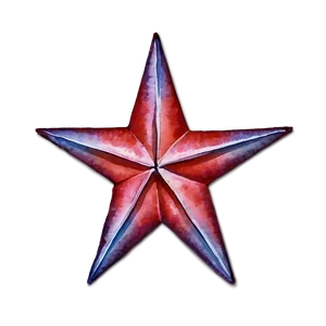 Watercolor Red Star PNG 53 PNG