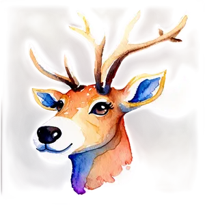 Watercolor Reindeer Png Fpc5 PNG image