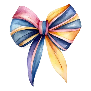 Watercolor Ribbon Art PNG 06242024 PNG