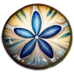 Watercolor Sand Dollar Png 06212024 PNG image