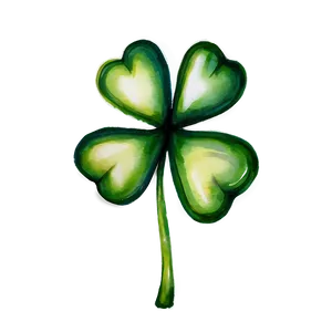 Watercolor Shamrock PNG 05242024