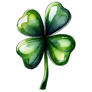 Watercolor Shamrock PNG 05242024