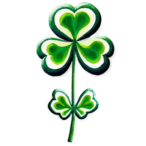 Watercolor Shamrock PNG Pcv25