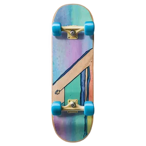Watercolor Skateboard Deck Artwork PNG 06282024
