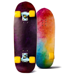Watercolor Skateboard Deck Artwork PNG Wgq