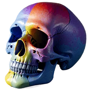 Watercolor Skull Face Effect PNG Yxi76 PNG