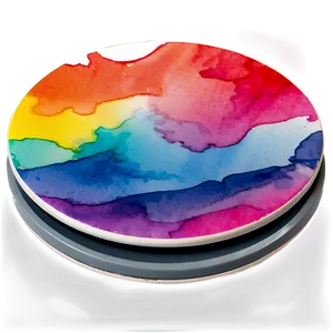 Watercolor Splash Coaster Png Btv92 PNG image