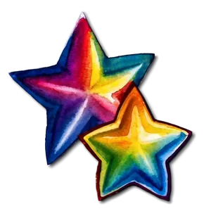 Watercolor Star Icon PNG 43