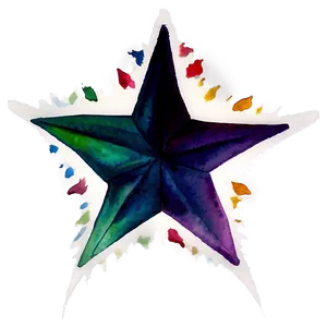 Watercolor Star Pattern Png 99 PNG image