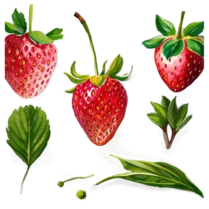 Watercolor Strawberry Png 63 PNG image
