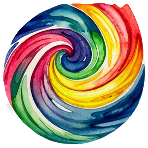 Watercolor Swirl PNG 05242024