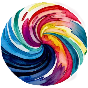 Watercolor Swirl PNG 60