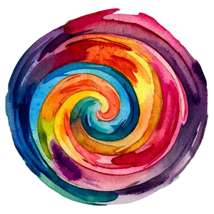 Watercolor Swirl PNG 7