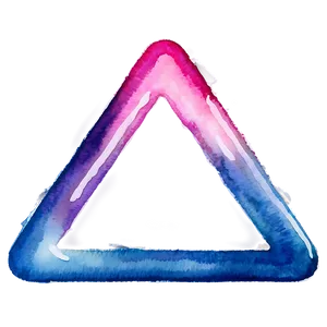 Watercolor Triangle Splash PNG 05042024