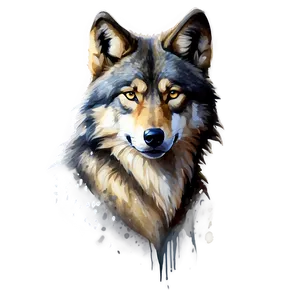 Watercolor Wolf Painting Png 58 PNG image