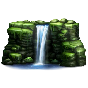 Waterfall In A Fairy Tale Png 39 PNG image