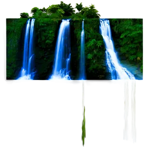 Waterfall In Deep Forest PNG Qxj