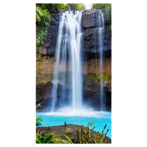 Waterfall In Exotic Location PNG Bwi PNG